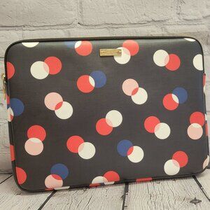 Kate Spade 13 " Black Laptop Sleeve with Polka Dots
